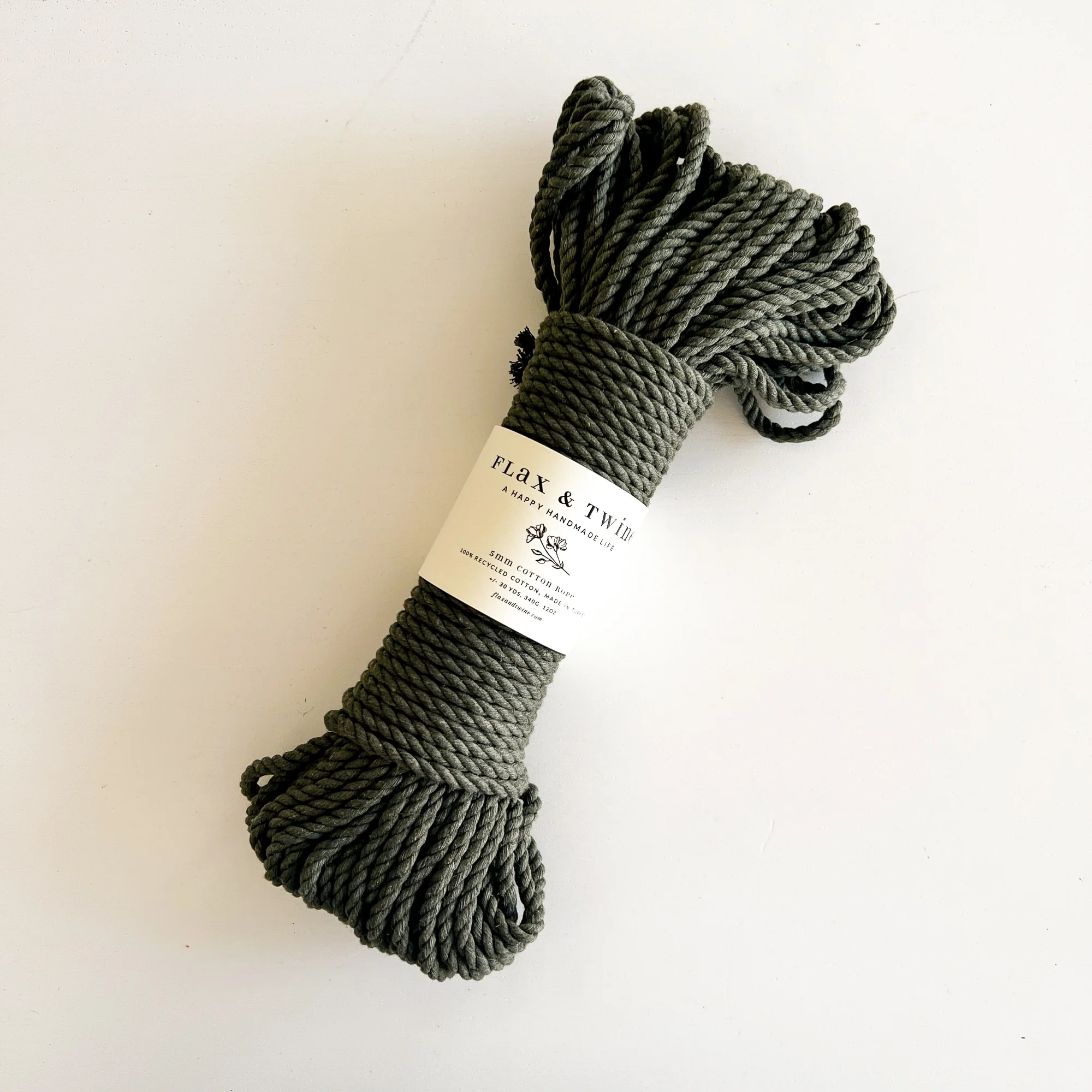 Flax & Twine 5mm Brenn Twisted Cotton Rope - Image 10