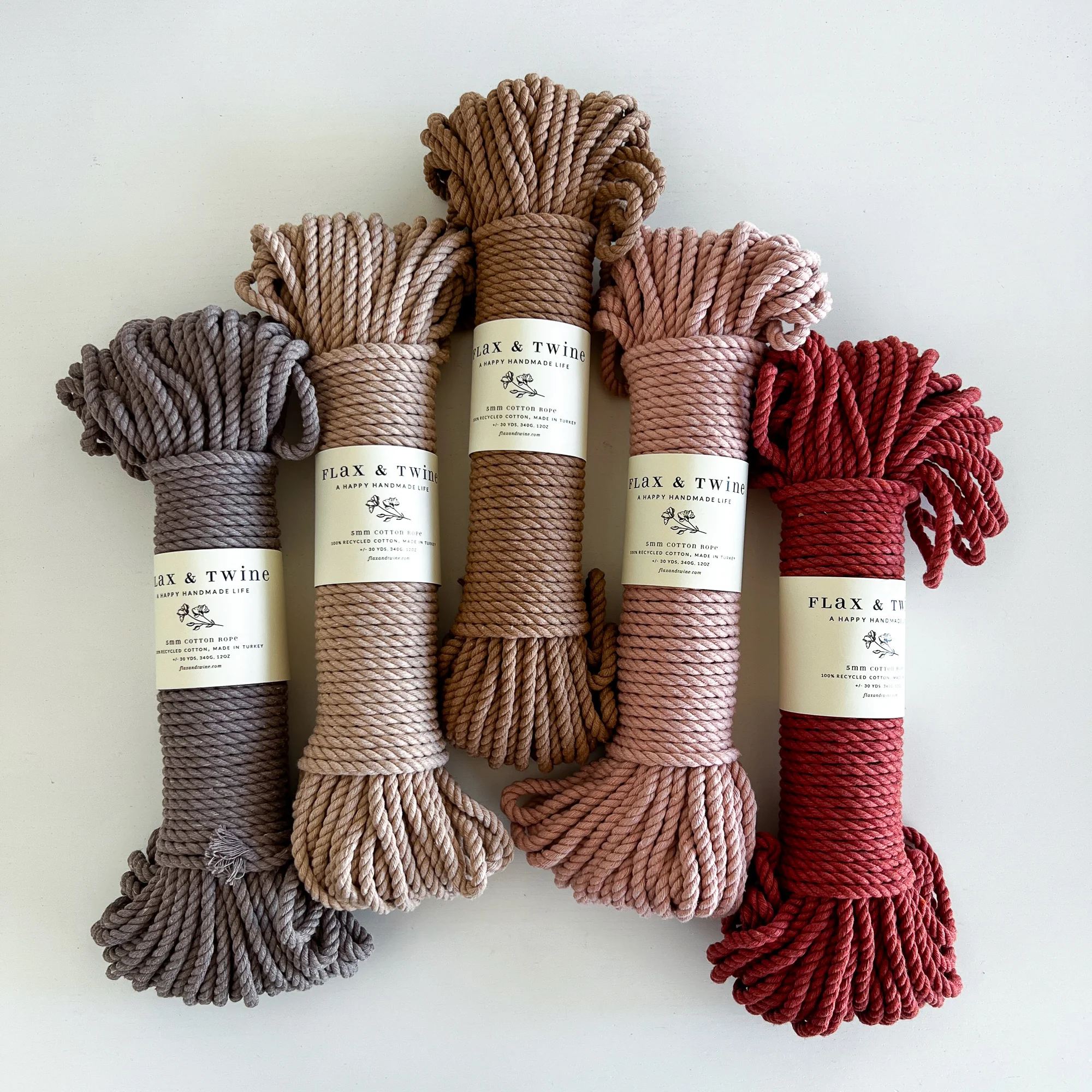 Flax & Twine 5mm Brenn Twisted Cotton Rope - Image 19