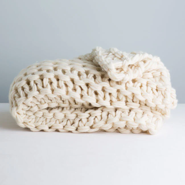 Arm Knit Garter Stitch Blanket Pattern - Image 3