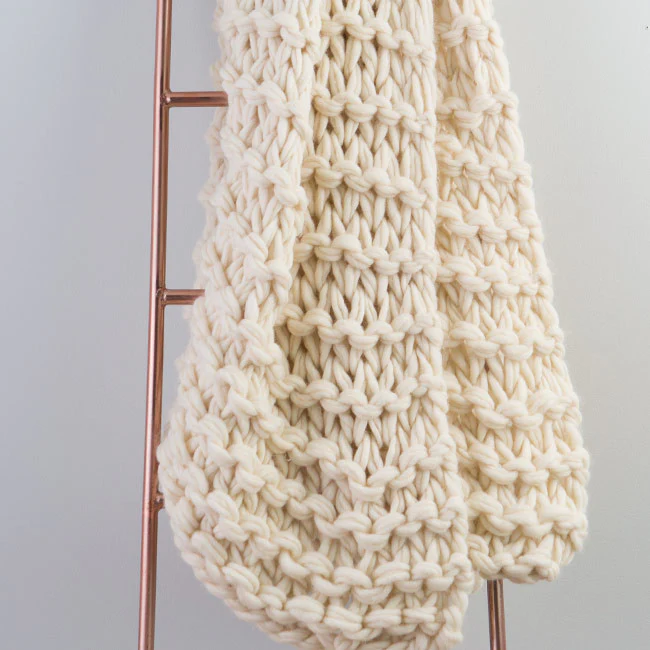 Arm Knit Garter Stitch Blanket Pattern - Image 4